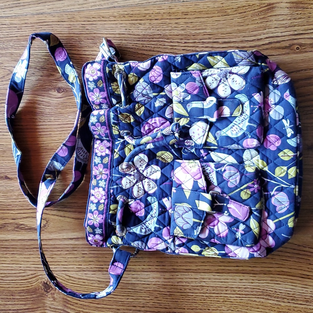 Vera Bradley Floral Nightengale “Quick Draw” Purse